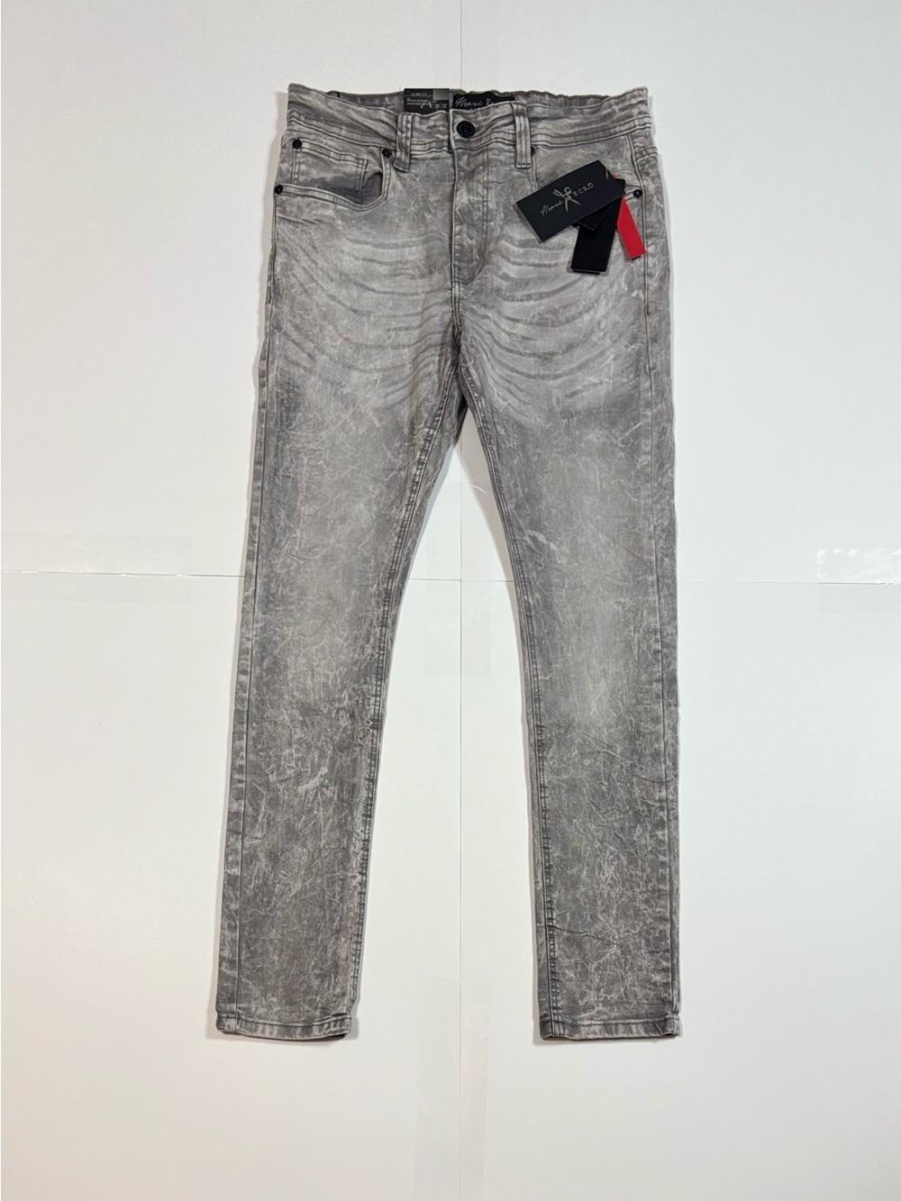 NEW Marc Ecko Men’s Super Stretch Flex Cut & Sew Denim Jeans gray size M 30x32